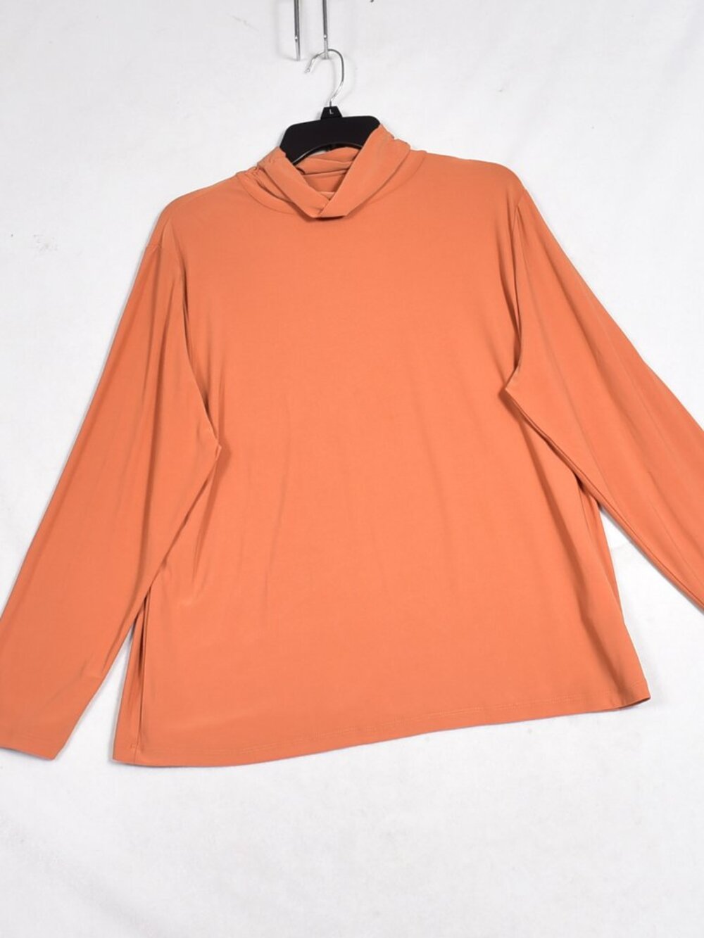 N Touch Women's Turtleneck Top  Orange Size XL